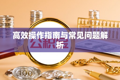 安徽高效操作指南与常见问题解析