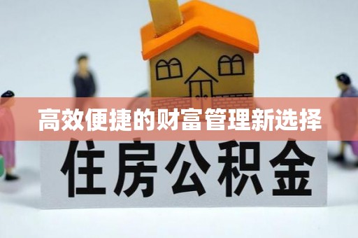 安徽高效便捷的财富管理新选择